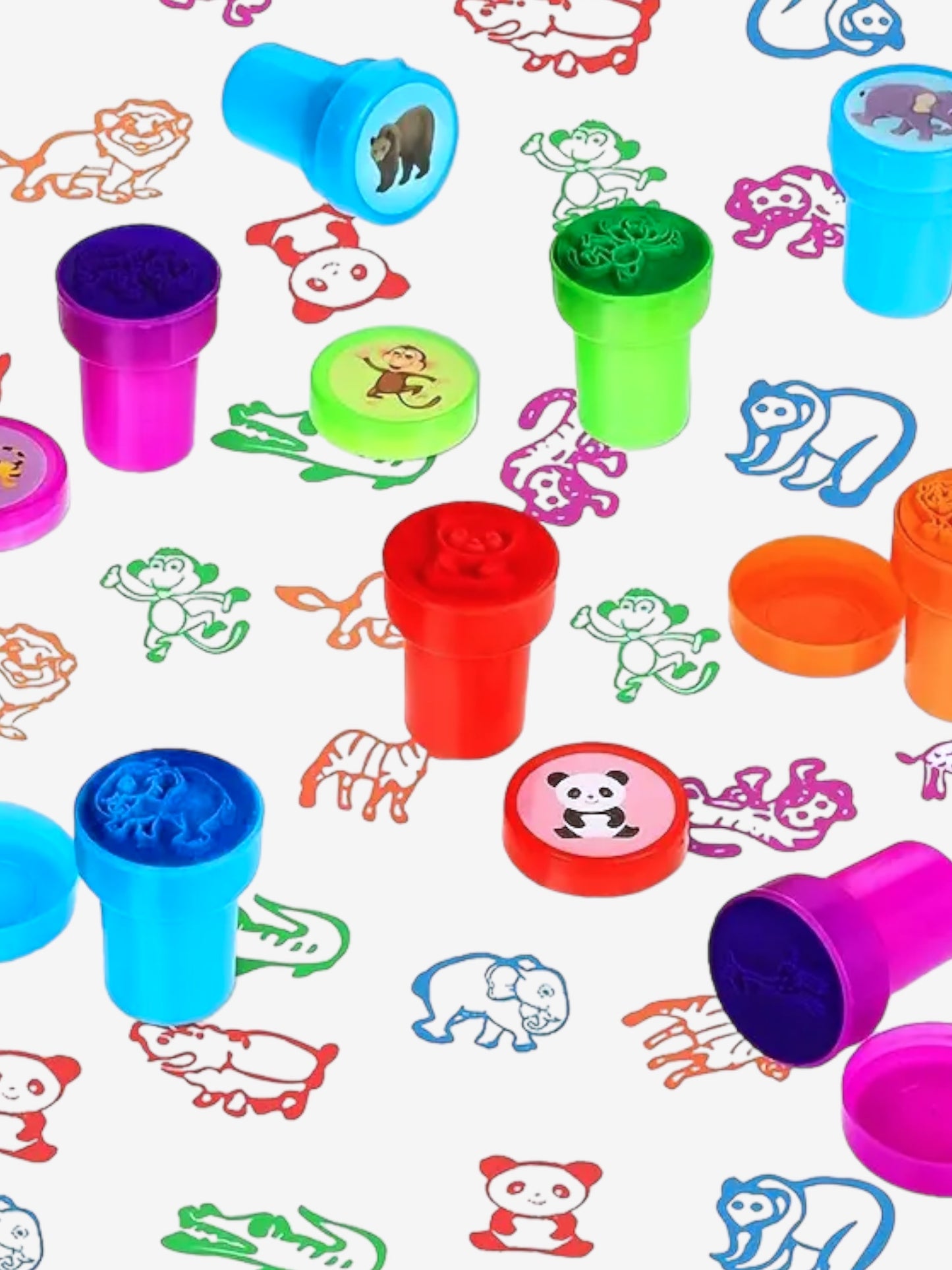 1 Stycken - Blandade stÀmplar med djungeldjur