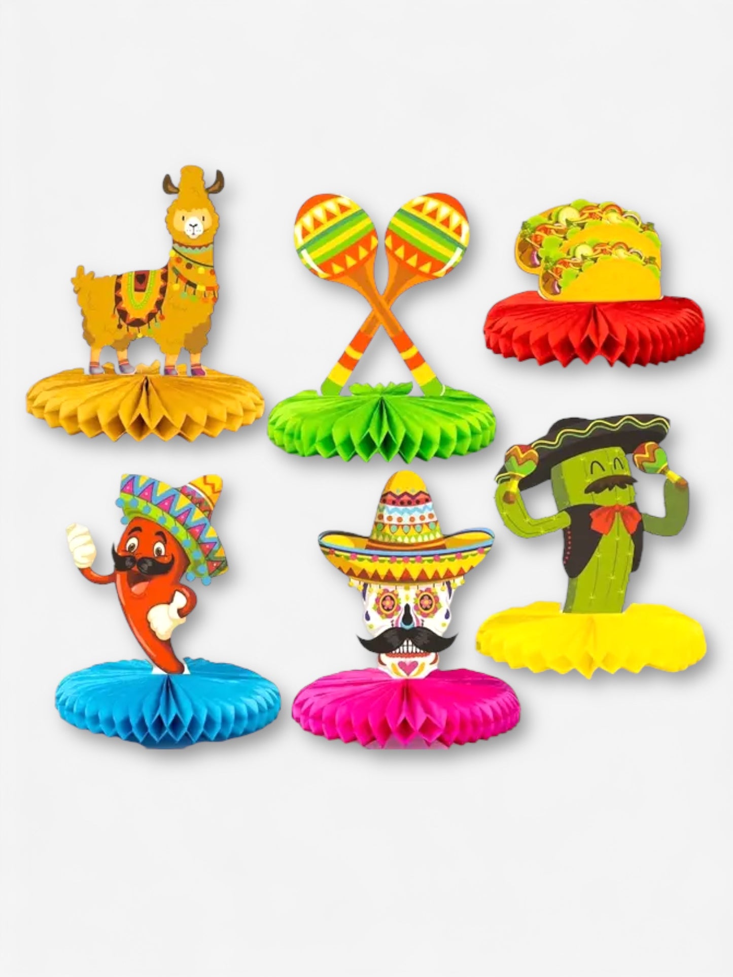 1 stycken, 19cm - Bordsdekoration med Mexiko-tema i fler varianter